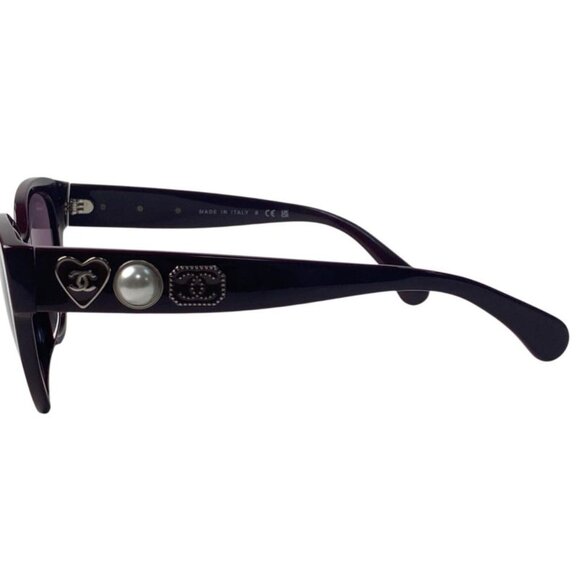Chanel Faux Pearl CC Logo Sunglasses 56 main image 2